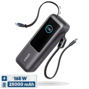 Anker A1695 25000mAh PowerBank With Two USB Type-C Cable - بندانگشتی 1
