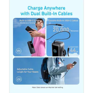 Anker A1695 25000mAh PowerBank With Two USB Type-C Cable - بندانگشتی 8
