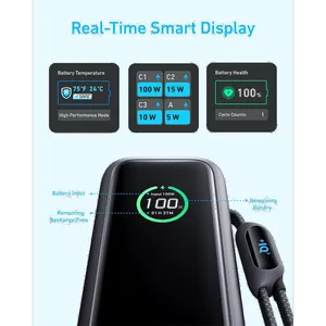 Anker A1695 25000mAh PowerBank With Two USB Type-C Cable - بندانگشتی 9