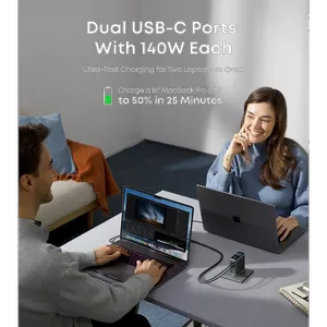 Anker B0DPKP7RD8 140W 4 Port Charger with 1.5m USB-C Cable - بندانگشتی 10