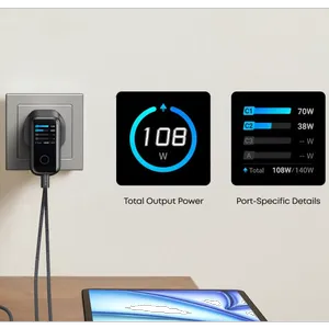 Anker B0DPKP7RD8 140W 4 Port Charger with 1.5m USB-C Cable - بندانگشتی 5