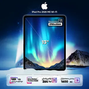 Apple 13-inch IPad Pro 2025 M5 Wi-Fi, 1TB and 16GB RAM, 12MP Camera, Stylus and Keyboard support - بندانگشتی 6