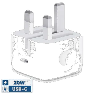 Apple 20 Watt B/A Wall Charger - بندانگشتی 1