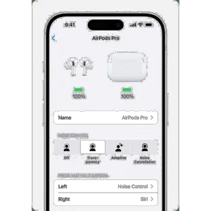  Apple AirPods 4 Bluetooth Headphone With ANC - بندانگشتی 10