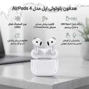  Apple AirPods 4 Bluetooth Headphone With ANC - بندانگشتی 2