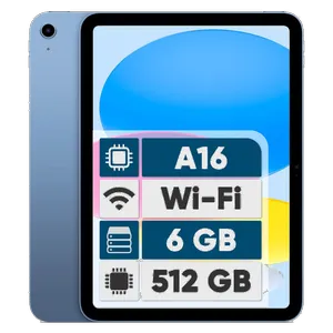 Apple iPad 2025 Wi-Fi 512GB and 6GB RAM Tablet, 12 MP Main Camera, Stylus Support - بندانگشتی 1