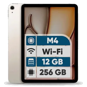 Apple iPad Air 13-inch 2026 M4 Wi-Fi, 256GB and 8GB RAM Tablet, 12MP Main Camera, Stylus and Keyboard Support - بندانگشتی 1