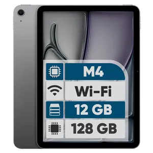 Apple iPad Air 2026 M4 Wi-Fi 11 inch, 128GB and 12GB Ram Tablet, 12MP Main Camera, Stylus and Keyboard Support - بندانگشتی 1