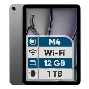 Apple iPad Air 2026 M4 Wi-Fi 11 inch, 512GB and 12GB Ram Tablet, 12MP Main Camera, Stylus and Keyboard Support - بندانگشتی 1