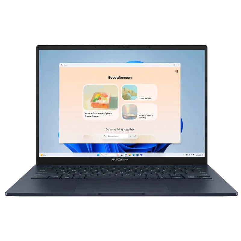Asus Zenbook 14 UM3405GA-Ryzen AI 9 465-16GB LPDDR5X-1TB SSD-Touch-Backlit-W 14 Inch Laptop - Customized