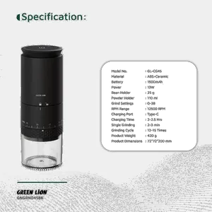 آسیاب قهوه گرین لاین مدل GL-CG45 - بندانگشتی 5