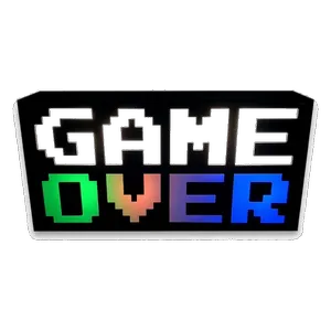 آیکون لایت طرح GAME OVER کد GAS-01 - بندانگشتی 1