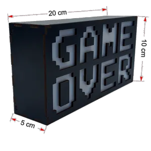 آیکون لایت طرح GAME OVER کد GAS-01 - بندانگشتی 10