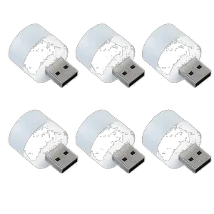 چراغ LED یو اس بی مدل SL.1 بسته 6 عددی - بندانگشتی 1