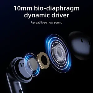هدفون بلوتوثی برند کیو سی وای مدل T13 ANC2 با نویز کنسلینگ فعال (ANC)، نویز کنسلینگ میکروفون (ENC) و پخش صدای محیطی (Transparency)، درگاه شارژ USB Type-C، با قابلیت اتصال به چند دستگاه، کنترل لمسی، مقاوم در برابر آب و گردوغبار - بندانگشتی 15
