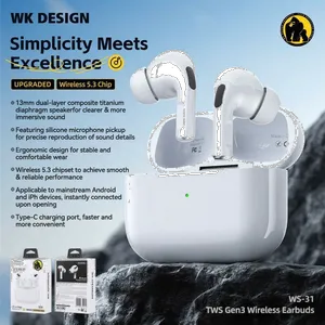 هدفون بلوتوثی دبلیو کی دیزاین مدل True Wireless 31 - بندانگشتی 10