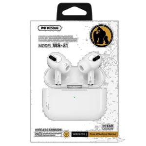 هدفون بلوتوثی دبلیو کی دیزاین مدل True Wireless 31 - بندانگشتی 13