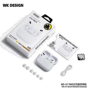 هدفون بلوتوثی دبلیو کی دیزاین مدل True Wireless 31 - بندانگشتی 14