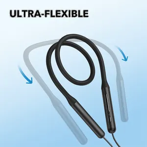 هدفون بلوتوثی گردنی انکر مدل A3213 U2i با نویز کنسلینگ میکروفون (ENC)، درگاه شارژ USB Type-C، دارای میکروفون با فناوری حذف نویز CVC 8.0، طراحی ارگونومیک و راحت، پشتیبانی از دستیار صوتی و فرمان لمسی، مقاوم در برابر آب - بندانگشتی 9