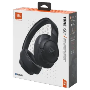هدفون بلوتوثی جی بی ال مدل Tune 720BT با نویز کنسلینگ میکروفون (ENC)، درگاه شارژ USB Type-C، با قابلیت اتصال به چند دستگاه، دارای طراحی تاشو، قابلیت شارژ سریع، اتصال به صورت بی سیم و ‌، مقاوم در برابر رطوبت و عرق - بندانگشتی 42