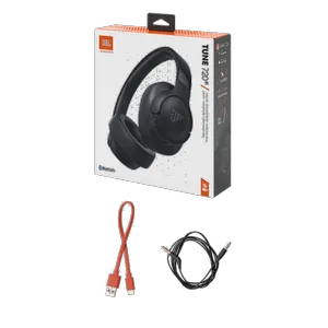 هدفون بلوتوثی جی بی ال مدل Tune 720BT با نویز کنسلینگ میکروفون (ENC)، درگاه شارژ USB Type-C، با قابلیت اتصال به چند دستگاه، دارای طراحی تاشو، قابلیت شارژ سریع، اتصال به صورت بی سیم و ‌، مقاوم در برابر رطوبت و عرق - بندانگشتی 5