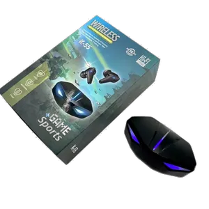 هدفون بلوتوثی مدل K55 با قابلیت حذف نویز (ANC)، درگاه شارژ USB Type-C، دارای کنترل لمسی روی گوشی‌ها، حالت Gaming، مقاومت در برابر رطوبت و عرق - بندانگشتی 10