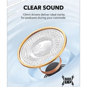 هدفون بلوتوثی انکر مدل Soundcore K20i با نویز کنسلینگ میکروفون (ENC)، درگاه شارژ USB Type-C، دارای کنترل لمسی، مقاوم در برابر پاشش آب با استاندارد - بندانگشتی 10