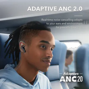 هدفون بلوتوثی انکر مدل Soundcore Liberty 4 NC با نویز کنسلینگ فعال (ANC)، درگاه شارژ USB Type-C، پشتیبانی از فرمان لمسی، مقاوم در برابر پاشش آب - بندانگشتی 12