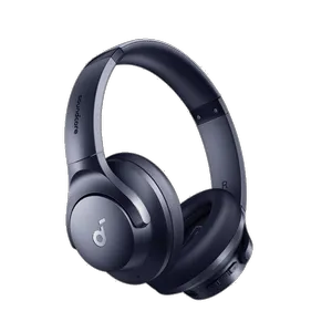 هدفون بلوتوثی انکر مدل Soundcore Q20i با نویز کنسلینگ فعال (ANC)، درگاه شارژ USB Type-C، دارای 2 میکروفون داخلی و 2 میکروفون خارجی، پشتیبانی از صدای Hi-Res از طریق کابل AUX - بندانگشتی 10