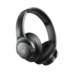 هدفون بلوتوثی انکر مدل Soundcore Q20i با نویز کنسلینگ فعال (ANC)، درگاه شارژ USB Type-C، دارای 2 میکروفون داخلی و 2 میکروفون خارجی، پشتیبانی از صدای Hi-Res از طریق کابل AUX - بندانگشتی 5