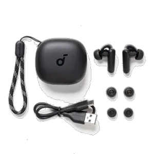 هدفون بلوتوثی انکر مدل SoundCore R50i A3949 بدون قابلیت نویز کنسلینگ، درگاه شارژ USB Type-C، دارای فناوری AI-Enhanced Calls برای کاهش نویز و بهبود مکالمات، مقاوم در برابر رطوبت و عرق - بندانگشتی 9