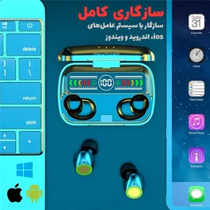 هدفون بلوتوثی پی ام ام مدل PM1OO - بندانگشتی 7