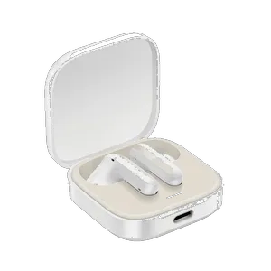 هدفون بلوتوثی شیائومی مدل Redmi Buds 6 Active با نویز کنسلینگ میکروفون (ENC)، درگاه شارژ USB Type-C، دارای دو میکروفون با قابلیت حذف نویز، پشتیبانی از فرمان لمسی، مقاوم در برابر رطوبت و عرق (IPX4) - بندانگشتی 4