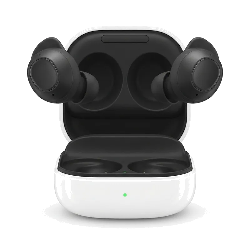 هدفون بلوتوثی سامسونگ مدل Galaxy Buds FE با نویز کنسلینگ فعال (ANC)، درگاه شارژ USB Type-C، دارای میکروفون دوگانه، مقاوم در برابر رطوبت و عرق