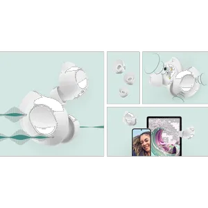 هدفون بلوتوثی سامسونگ مدل Galaxy Buds FE با نویز کنسلینگ فعال (ANC)، درگاه شارژ USB Type-C، دارای میکروفون دوگانه، مقاوم در برابر رطوبت و عرق - بندانگشتی 19