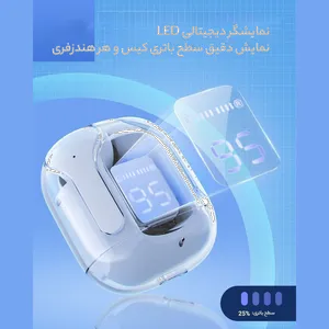 هدفون بلوتوثی ایس فست مدل crystal T6/AT6 - بندانگشتی 10
