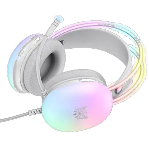 هدست گیمینگ اونیکوما مدل X25 RGB با نویز کنسلینگ میکروفون (ENC)، بدون قابلیت شارژ، اتصال از طریق جک 3.5 میلی متری صدا، دارای دکمه قطع و وصل میکروفون و دکمه کنترل صدا، طراحی ارگونومیک و بالشتک‌های نرم و قابل تنظیم، مقاوم در برابر رطوبت و عرق - بندانگشتی 13