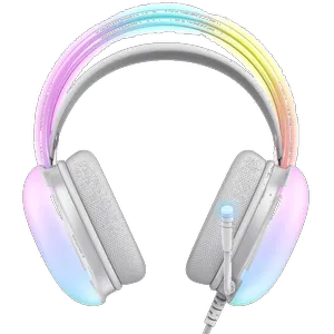 هدست گیمینگ اونیکوما مدل X25 RGB با نویز کنسلینگ میکروفون (ENC)، بدون قابلیت شارژ، اتصال از طریق جک 3.5 میلی متری صدا، دارای دکمه قطع و وصل میکروفون و دکمه کنترل صدا، طراحی ارگونومیک و بالشتک‌های نرم و قابل تنظیم، مقاوم در برابر رطوبت و عرق - بندانگشتی 14