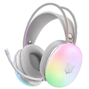 هدست گیمینگ اونیکوما مدل X25 RGB با نویز کنسلینگ میکروفون (ENC)، بدون قابلیت شارژ، اتصال از طریق جک 3.5 میلی متری صدا، دارای دکمه قطع و وصل میکروفون و دکمه کنترل صدا، طراحی ارگونومیک و بالشتک‌های نرم و قابل تنظیم، مقاوم در برابر رطوبت و عرق - بندانگشتی 2