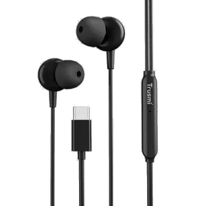 هندزفری با سیم USB-C تراسمی مدل EP01-01  - بندانگشتی 1