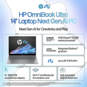 HP OmniBook Ultra 14 fd0002na-Ryzen AI 9 365-32GB LPDDR5X-2TB SSD-Touch-2.2K-Backlit 14 inch Laptop - Customized - بندانگشتی 5