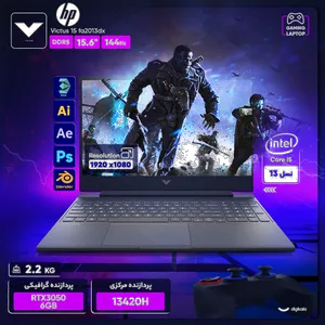 HP Victus 15 fa2013dx-i5 13420H-RTX3050 6GB-8GB DDR4 3200MHz-512GB SSD-W 15.6 Inch Laptop - بندانگشتی 5