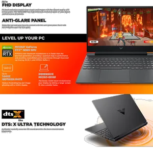 HP Victus 15 fa2013dx-i5 13420H-RTX3050 6GB-8GB DDR4 3200MHz-512GB SSD-W 15.6 Inch Laptop - بندانگشتی 9