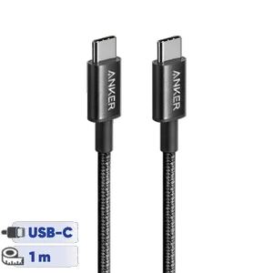 کابل تبدیل USB-C به USB-C انکر مدل Nylon A8752 طول یک متر - بندانگشتی 1