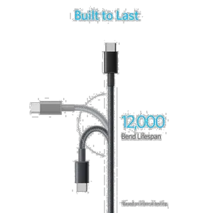 کابل تبدیل USB-C به USB-C انکر مدل Nylon A8752 طول یک متر - بندانگشتی 5
