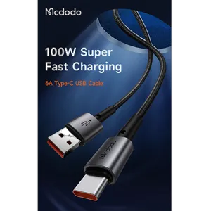 کابل USB به USB-C مک دودو مدل CA-3590 طول 1.2 متر - بندانگشتی 2