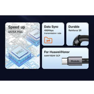 کابل USB به USB-C مک دودو مدل CA-3590 طول 1.2 متر - بندانگشتی 3