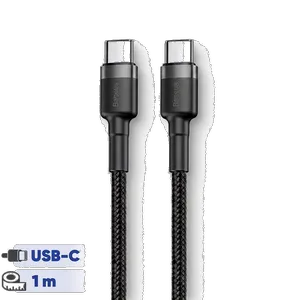 کابل USB-C باسئوس مدل CATKLF-GG1 طول 1 متر - بندانگشتی 1