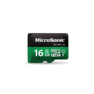 کارت حافظه microSDHC میکروسونیک مدل HC کلاس 10 استاندارد UHS-I U1 سرعت 90MBps ظرفیت 16 گیگابایت  - بندانگشتی 1