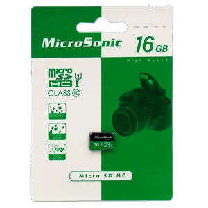 کارت حافظه microSDHC میکروسونیک مدل HC کلاس 10 استاندارد UHS-I U1 سرعت 90MBps ظرفیت 16 گیگابایت  - بندانگشتی 2